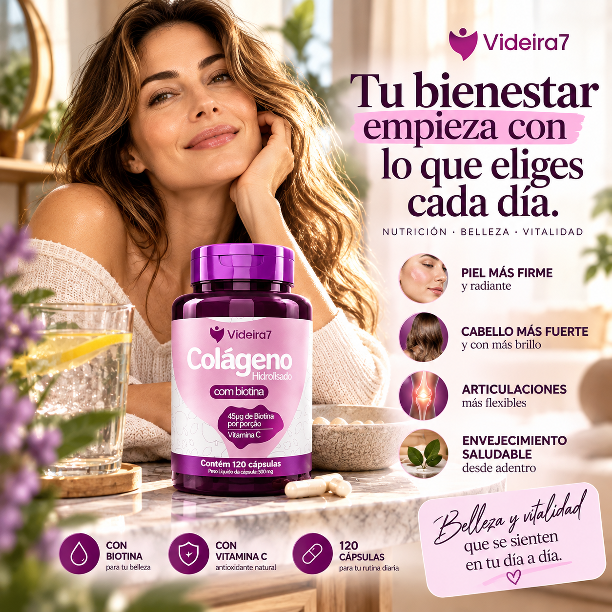 COLAGENO HIDROLIZADO CON BIOTINA y VIT C