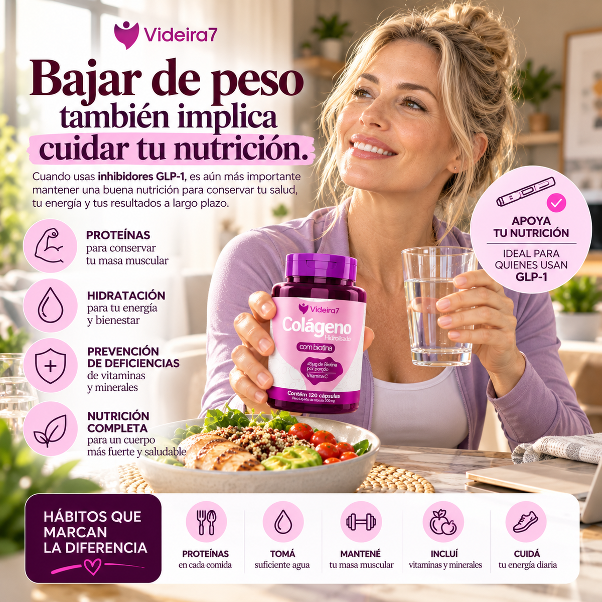 COLAGENO HIDROLIZADO CON BIOTINA y VIT C